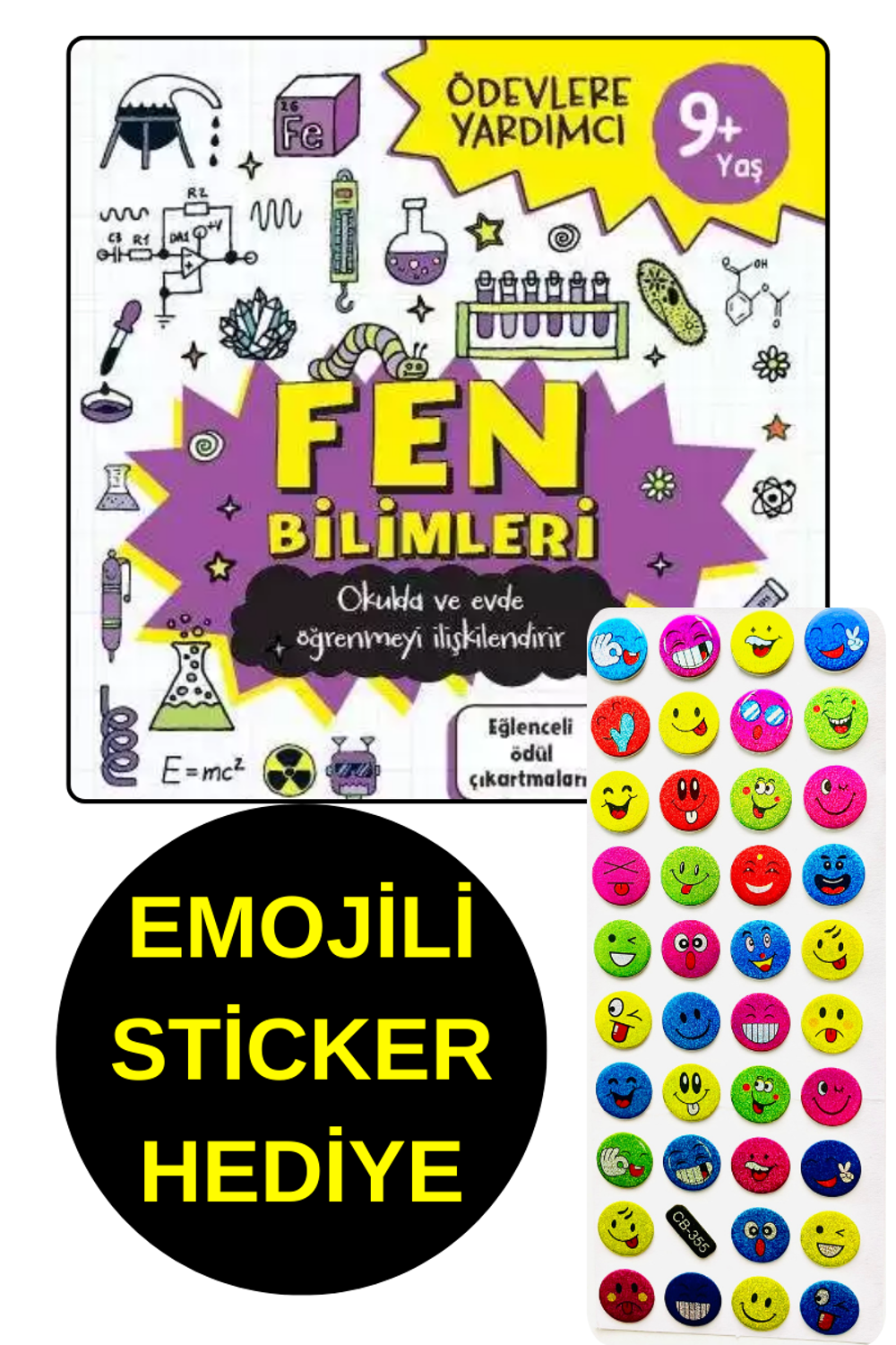 EMOJİLİ  STİCKER HEDİYE  - ÖDEVLERE YARDIMCI - 9 + YAŞ  FEN BİLİM
