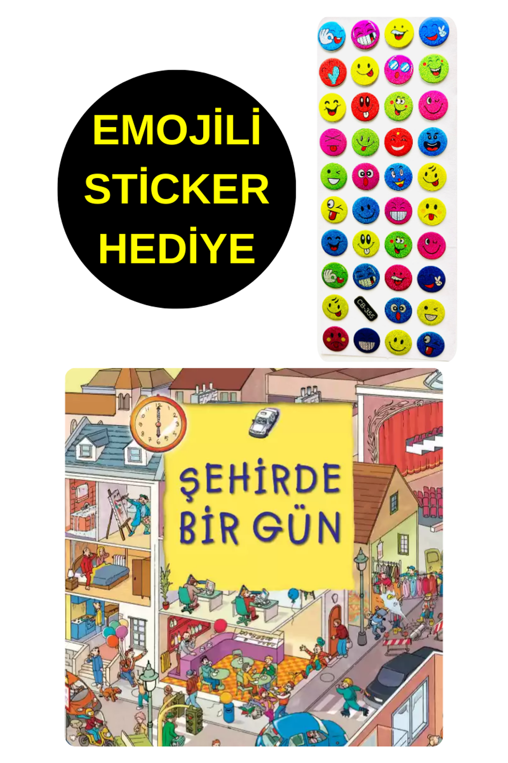 EMOJİLİ STİCKER HEDİYE - OKUL ÖNCESİ RESİMLİ KİTAPLAR - ŞEHİRD EMOJİLİ STİCKER HEDİYE - OKUL ÖNCESİ RESİMLİ KİTAPLAR - ŞEHİRD