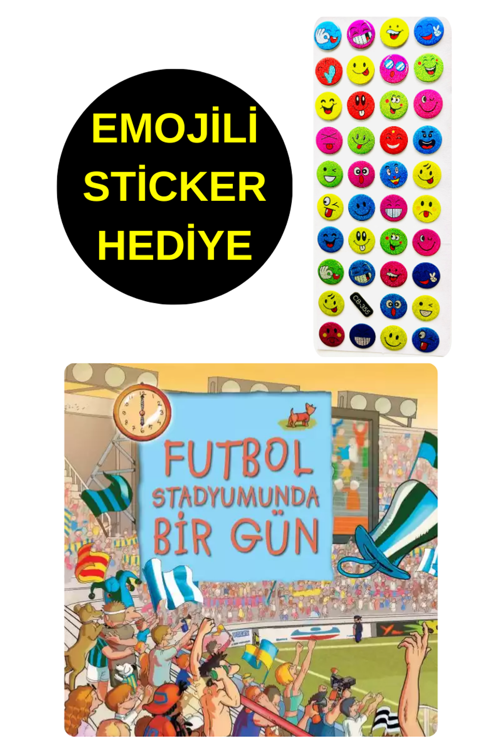 EMOJİLİ STİCKER HEDİYE - OKUL ÖNCESİ RESİMLİ KİTAPLAR - FUTBOL EMOJİLİ STİCKER HEDİYE - OKUL ÖNCESİ RESİMLİ KİTAPLAR - FUTBOL