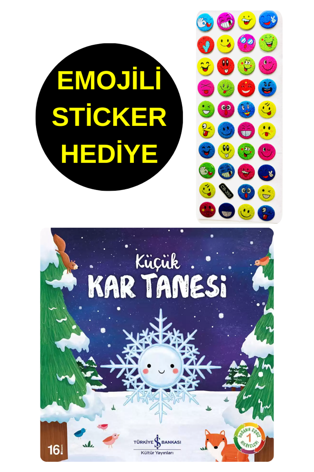 EMOJİLİ STİCKER HEDİYE - OKUL ÖNCESİ RESİMLİ KİTAPLAR - KÜÇÜK EMOJİLİ STİCKER HEDİYE - OKUL ÖNCESİ RESİMLİ KİTAPLAR - KÜÇÜK