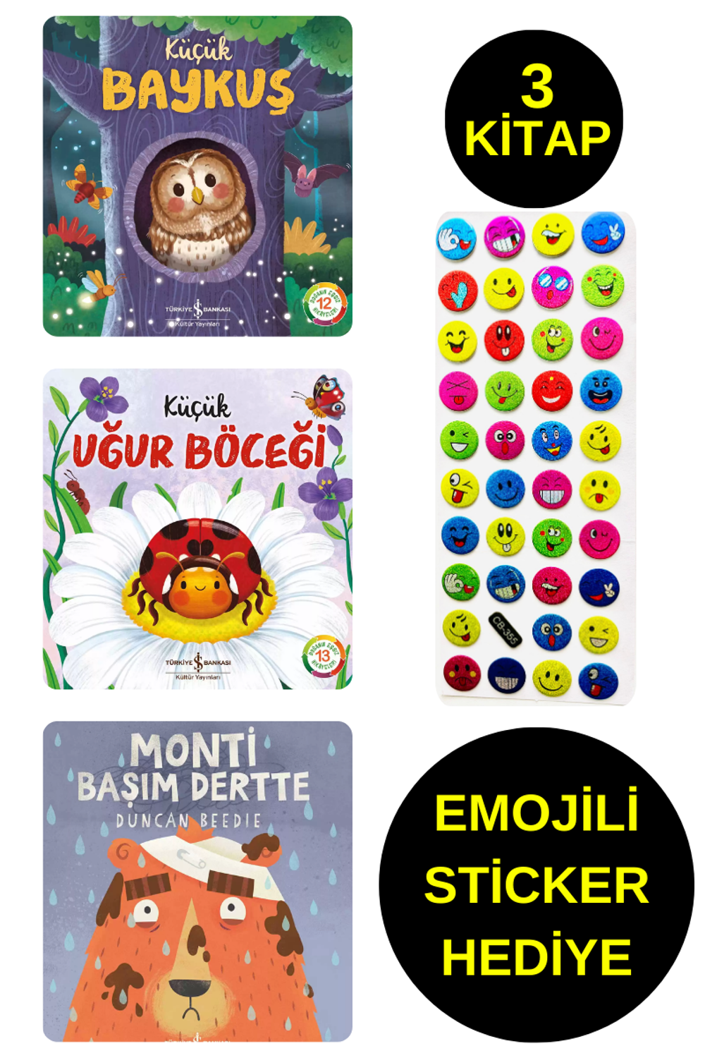 EMOJİLİ STİCKER HEDİYE - OKUL ÖNCESİ RESİMLİ KİTAPLAR - KÜÇÜK EMOJİLİ STİCKER HEDİYE - OKUL ÖNCESİ RESİMLİ KİTAPLAR - KÜÇÜK
