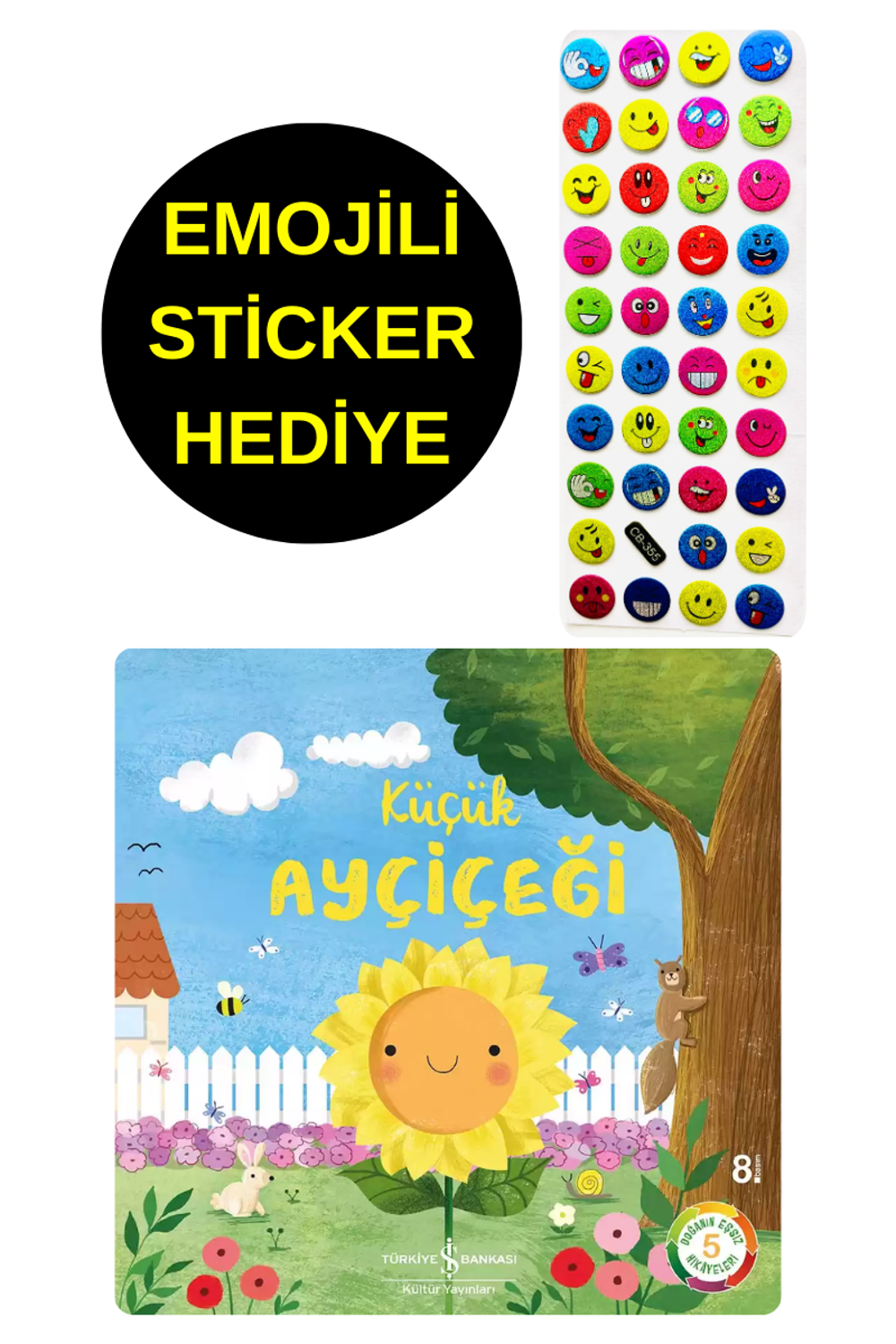 EMOJİLİ STİCKER HEDİYE - OKUL ÖNCESİ RESİMLİ KİTAPLAR - KÜÇÜK EMOJİLİ STİCKER HEDİYE - OKUL ÖNCESİ RESİMLİ KİTAPLAR - KÜÇÜK