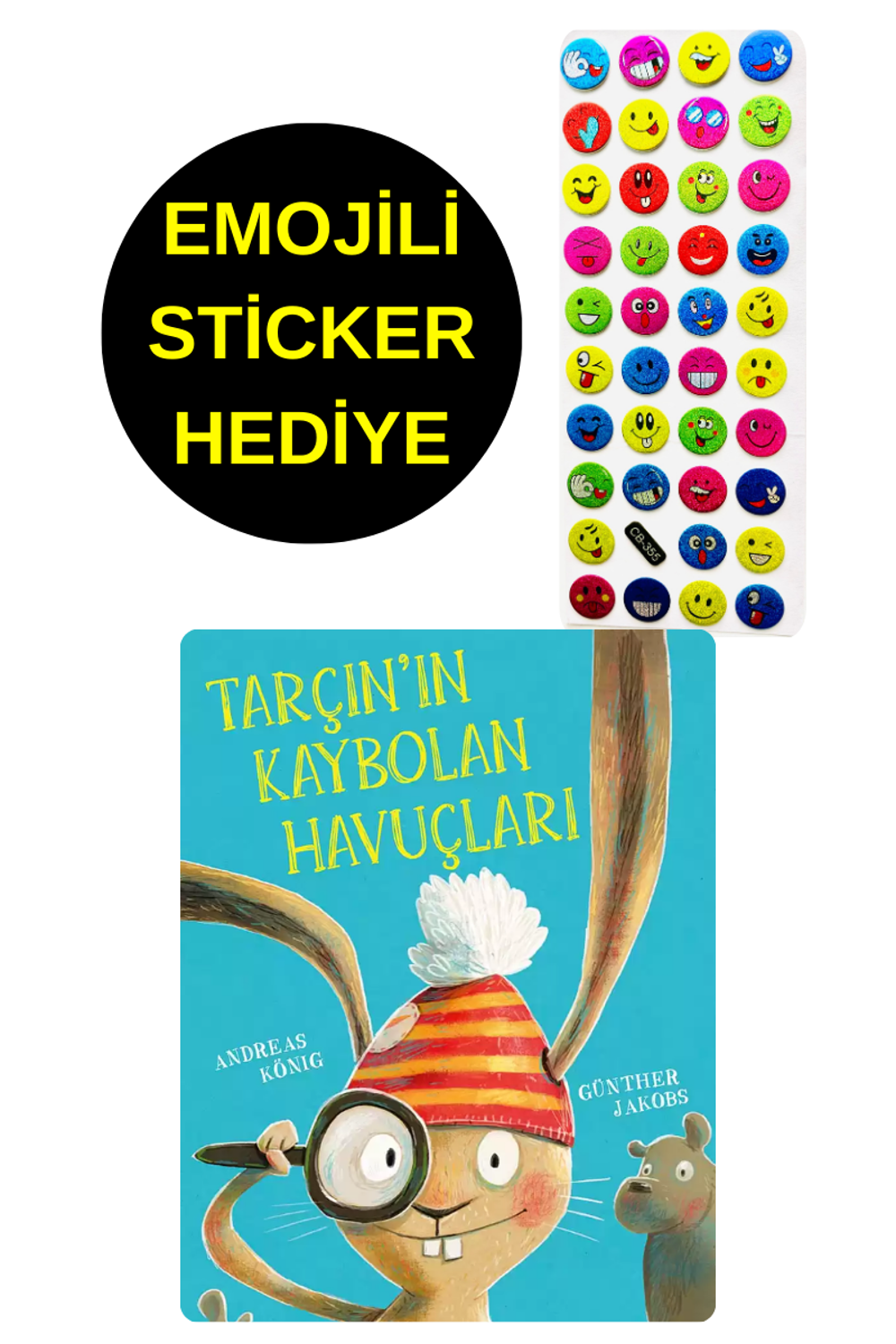 EMOJİLİ STİCKER HEDİYE - OKUL ÖNCESİ RESİMLİ KİTAPLAR MASAL - TAR