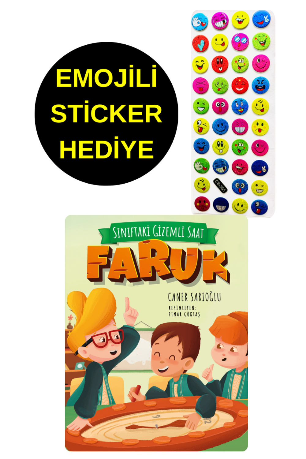 EMOJİLİ  STİCKER HEDİYE  - OKUL ÖNCESİ RESİMLİ KİTAPLAR  - SINIFT