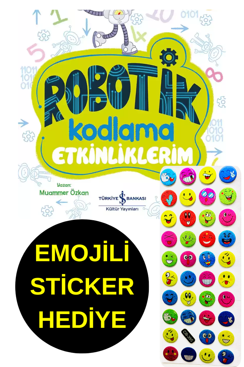 EMOJİLİ  STİCKER HEDİYE  - OKUL ÖNCESİ RESİMLİ KİTAPLAR  -   3 , 