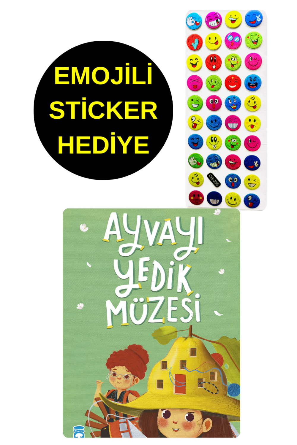 EMOJİLİ  STİCKER HEDİYE  - OKUL ÖNCESİ RESİMLİ KİTAPLAR  - AYVAYI