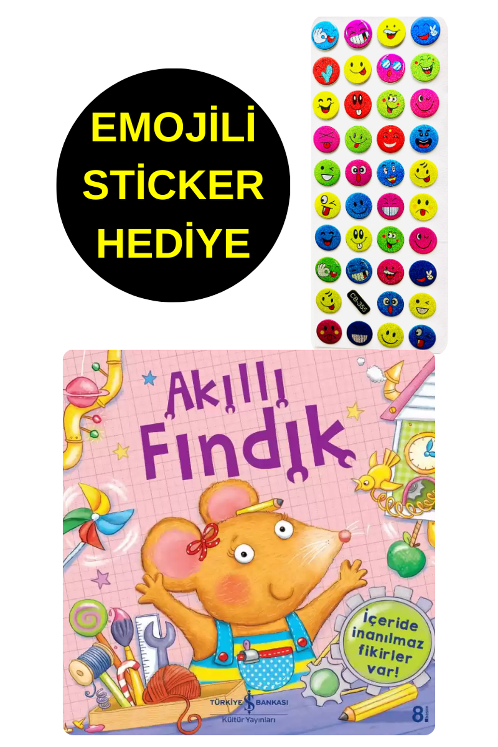 EMOJİLİ STİCKER HEDİYE - OKUL ÖNCESİ RESİMLİ KİTAPLAR MASAL - AKI EMOJİLİ STİCKER HEDİYE - OKUL ÖNCESİ RESİMLİ KİTAPLAR MASAL - AKI