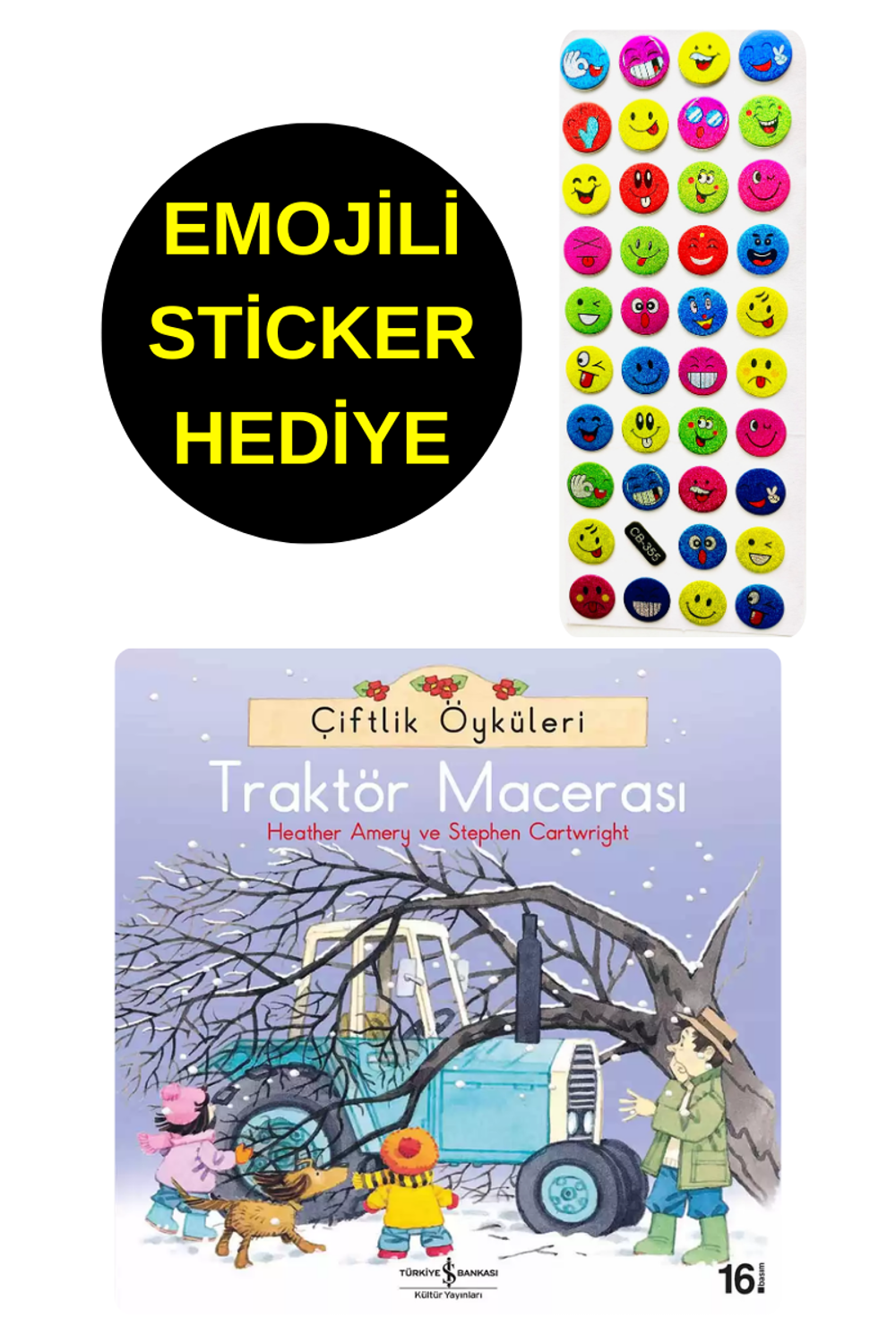 EMOJİLİ STİCKER HEDİYE - OKUL ÖNCESİ RESİMLİ KİTAPLAR - TRAKTÖ EMOJİLİ STİCKER HEDİYE - OKUL ÖNCESİ RESİMLİ KİTAPLAR - TRAKTÖ