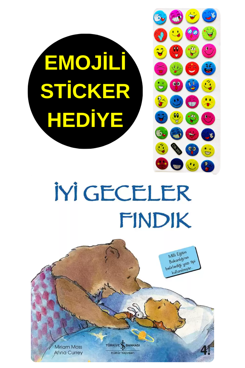 EMOJİLİ  STİCKER HEDİYE  - OKUL ÖNCESİ RESİMLİ KİTAPLAR  - İYİ GE