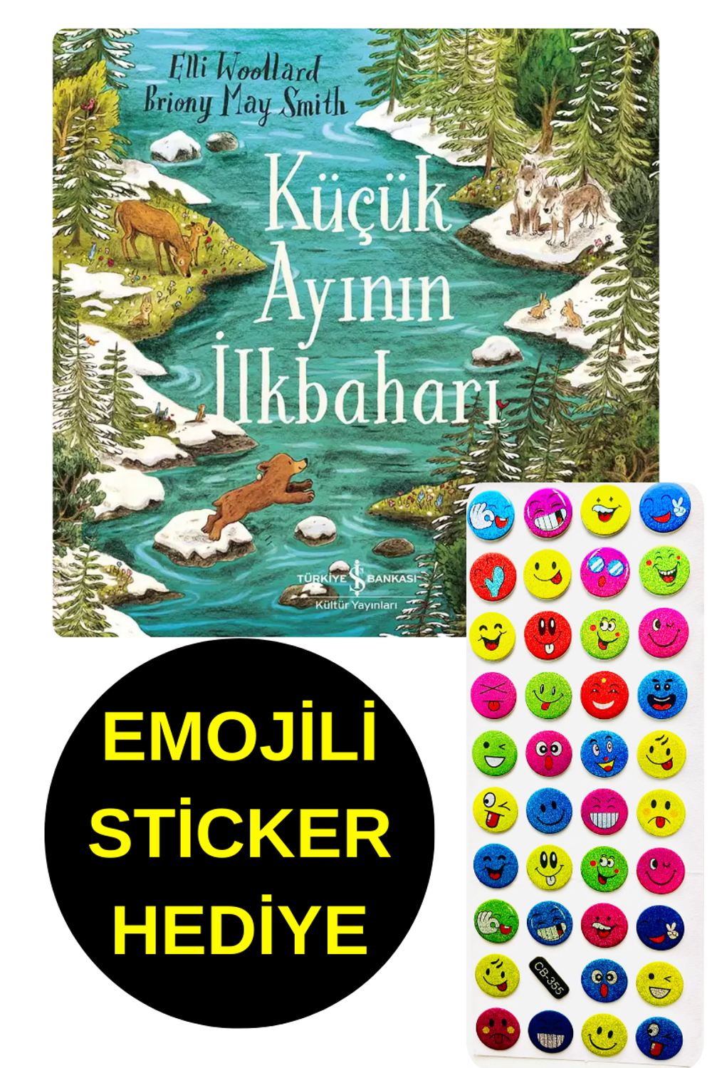 EMOJİLİ  STİCKER HEDİYE  - OKUL ÖNCESİ RESİMLİ KİTAPLAR  - KÜÇÜK 