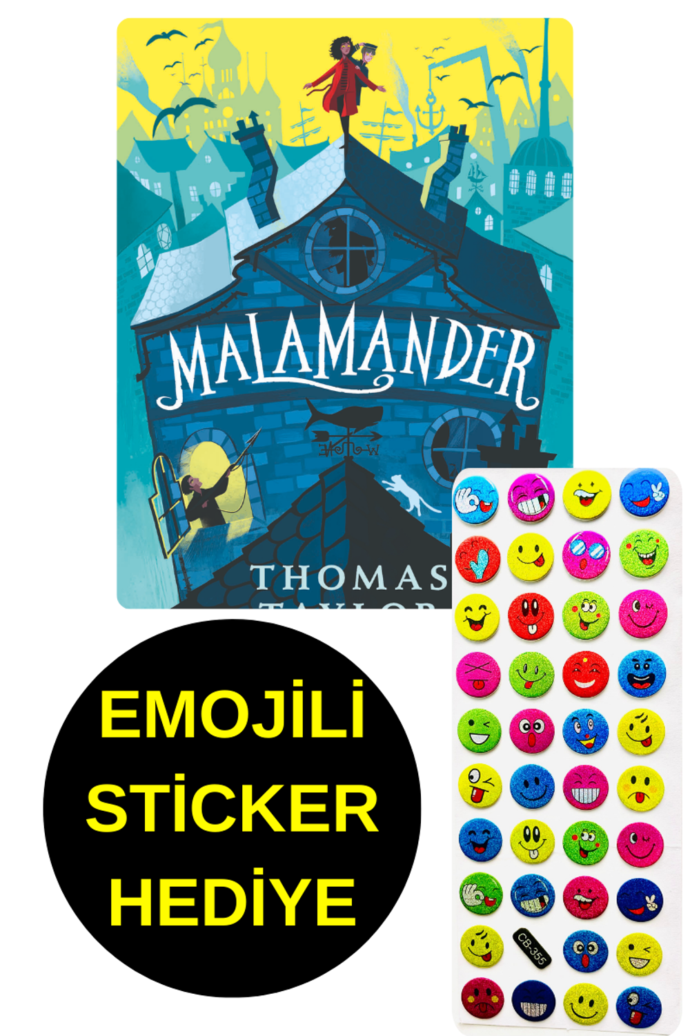 EMOJİLİ  STİCKER HEDİYE  - OKUL ÖNCESİ RESİMLİ KİTAPLAR  - MALAMA