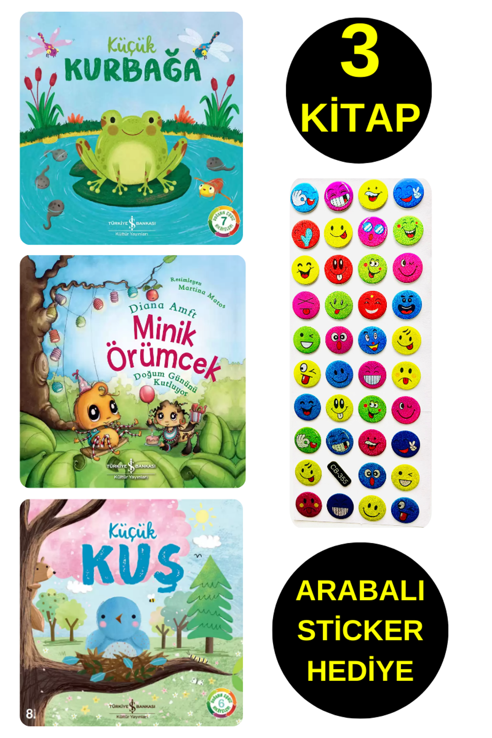 EMOJİLİ STİCKER HEDİYE - OKUL ÖNCESİ RESİMLİ KİTAPLAR - KÜÇÜK EMOJİLİ STİCKER HEDİYE - OKUL ÖNCESİ RESİMLİ KİTAPLAR - KÜÇÜK