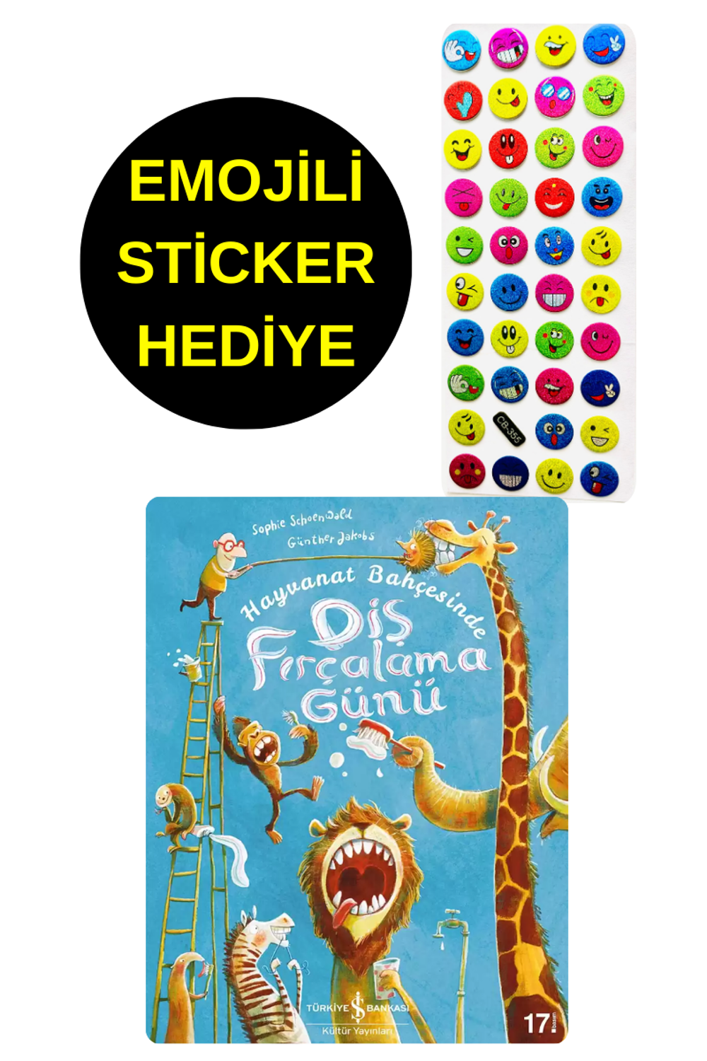 EMOJİLİ STİCKER HEDİYE - OKUL ÖNCESİ RESİMLİ KİTAPLAR - HAYVANA EMOJİLİ STİCKER HEDİYE - OKUL ÖNCESİ RESİMLİ KİTAPLAR - HAYVANA