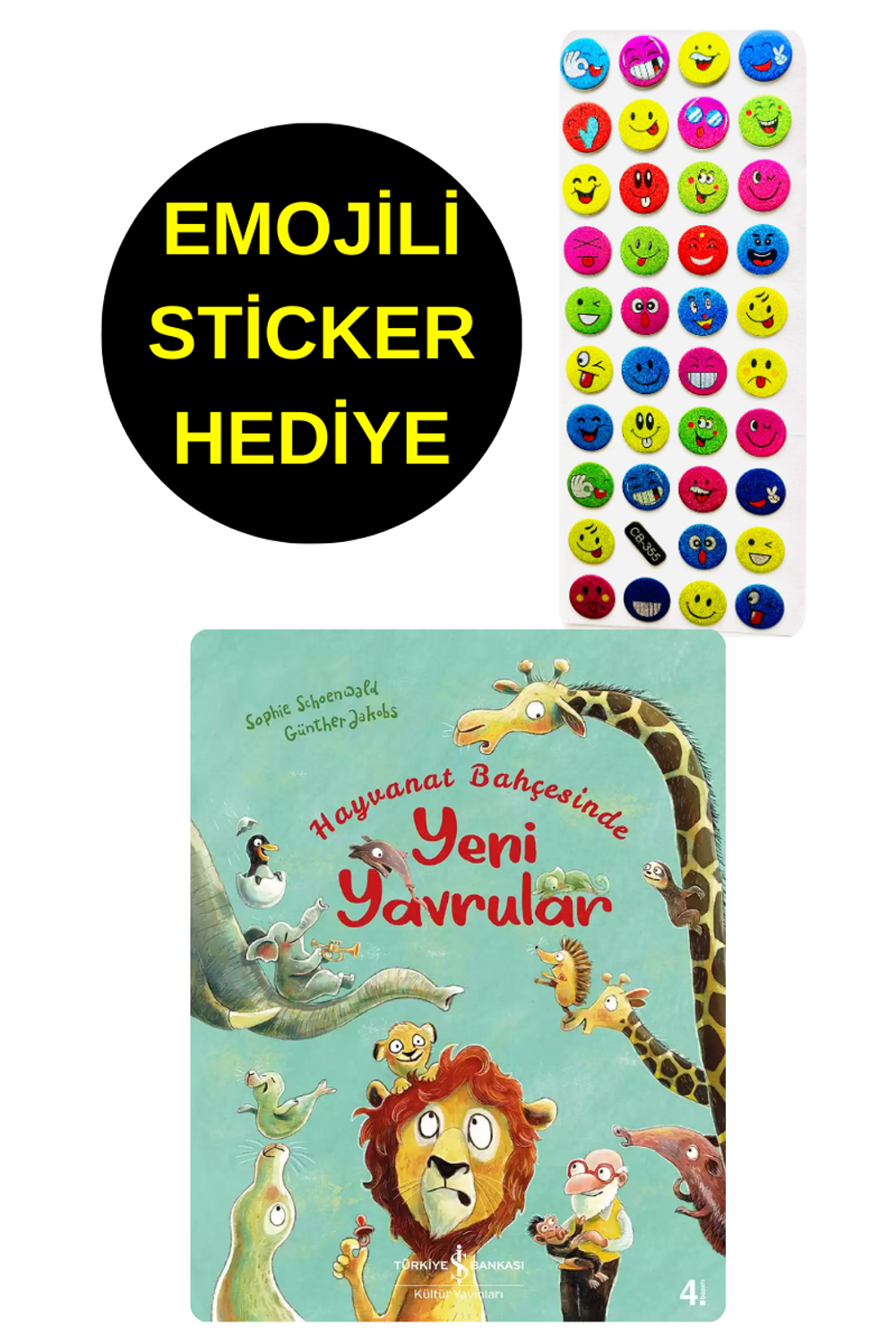 EMOJİLİ STİCKER HEDİYE - OKUL ÖNCESİ RESİMLİ KİTAPLAR MASAL - HAY
