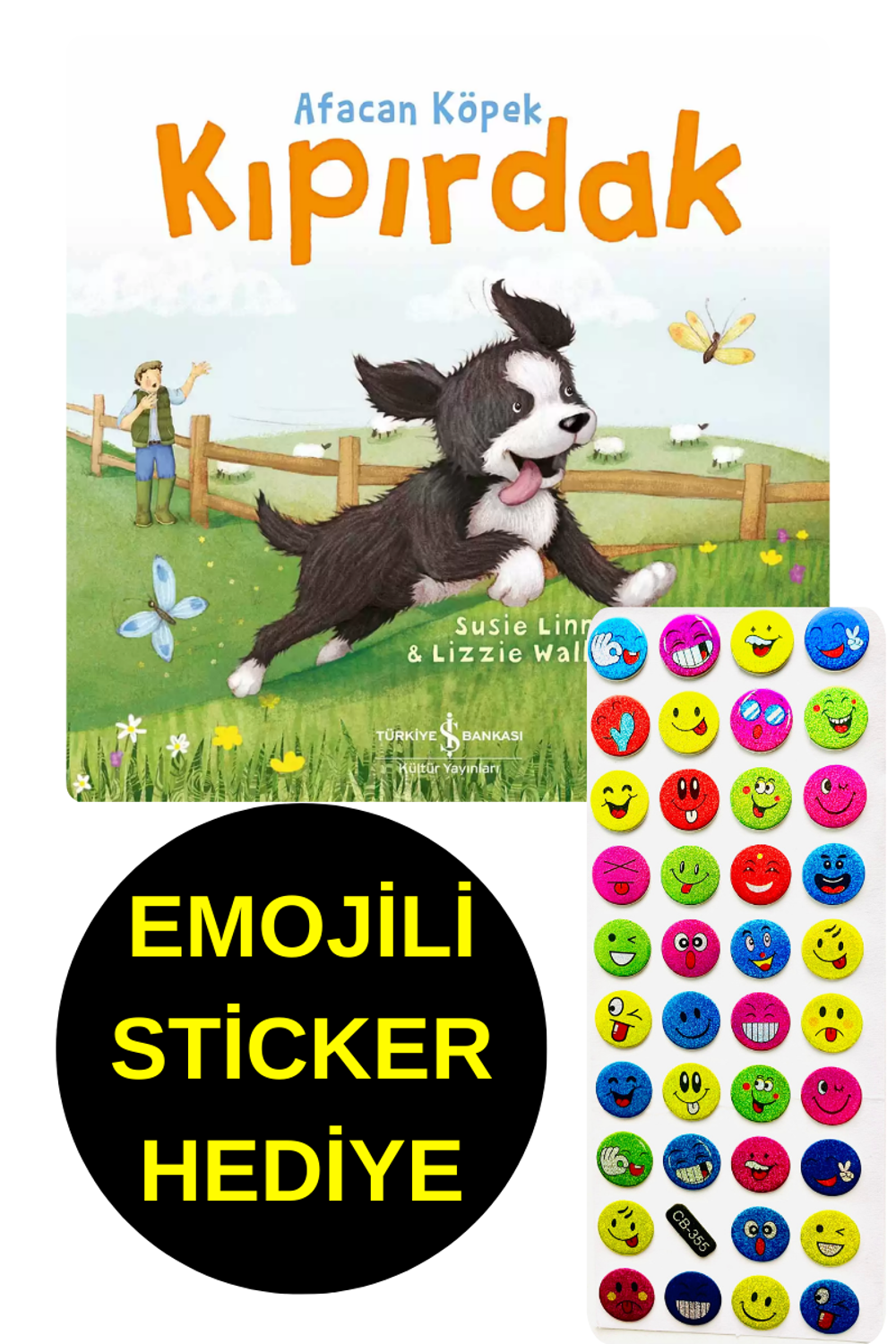 EMOJİLİ  STİCKER HEDİYE  - OKUL ÖNCESİ RESİMLİ KİTAPLAR  - AFACAN