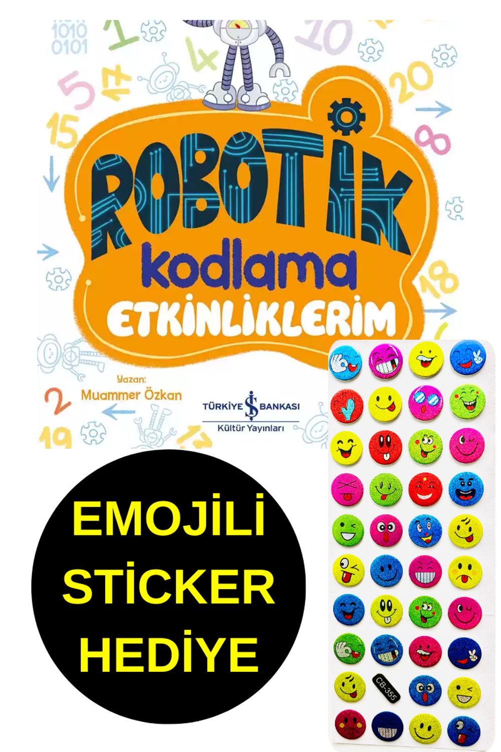 EMOJİLİ  STİCKER HEDİYE  - OKUL ÖNCESİ RESİMLİ KİTAPLAR  -   5 , 