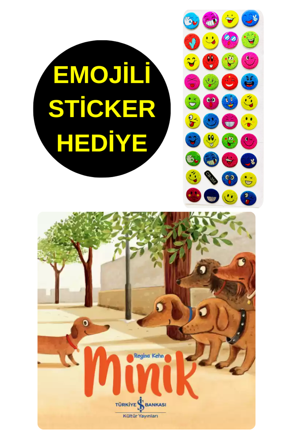 EMOJİLİ STİCKER HEDİYE - OKUL ÖNCESİ RESİMLİ KİTAPLAR - MİNİK EMOJİLİ STİCKER HEDİYE - OKUL ÖNCESİ RESİMLİ KİTAPLAR - MİNİK