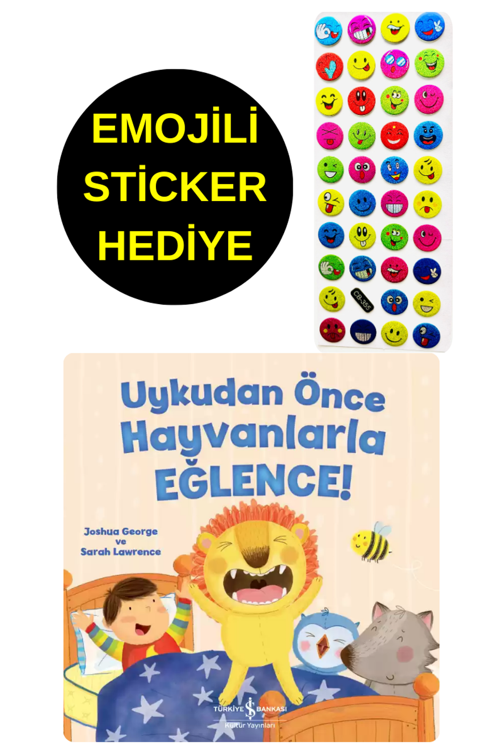 EMOJİLİ  STİCKER HEDİYE  - OKUL ÖNCESİ RESİMLİ KİTAPLAR  - UYKUDA