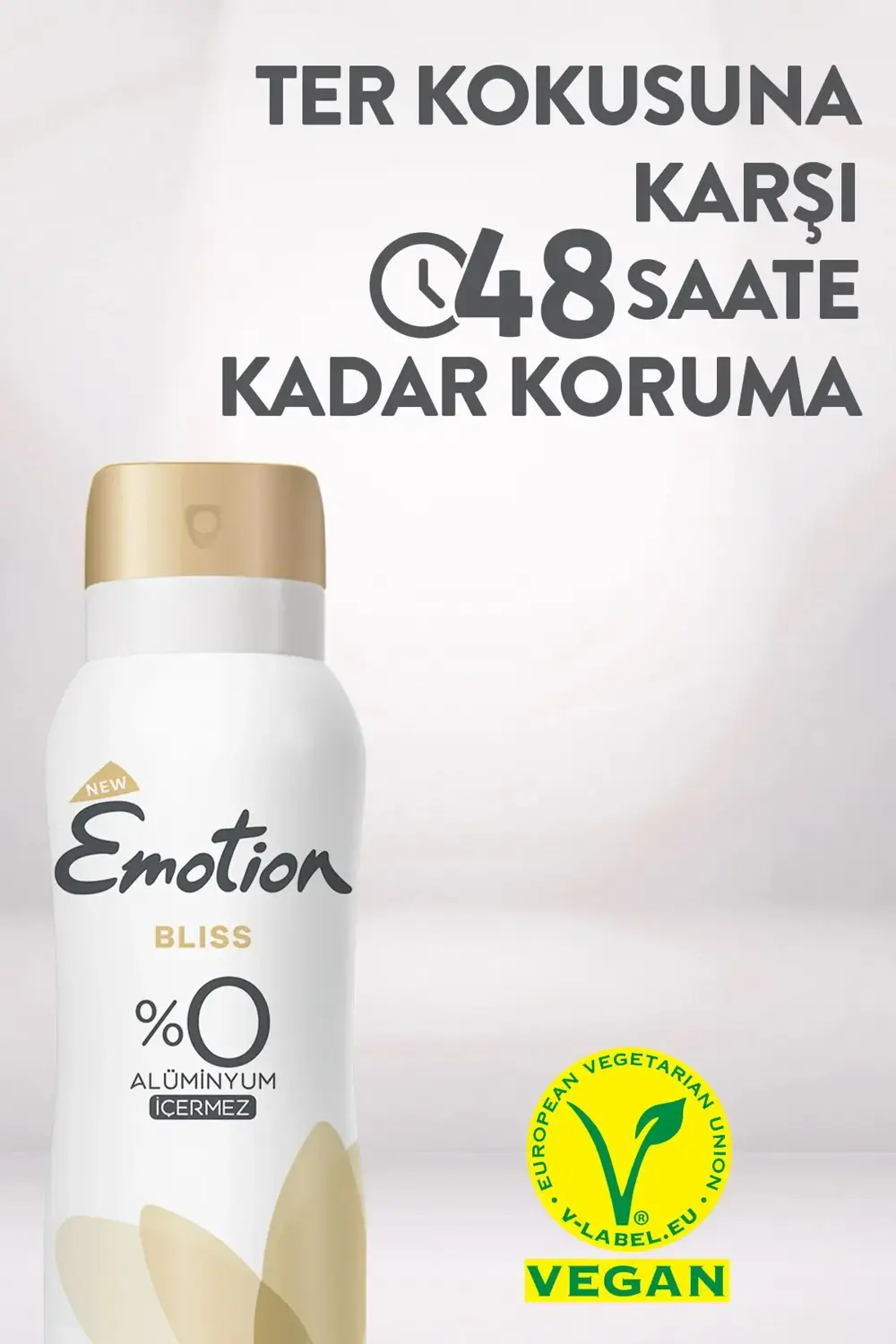Emotion Bliss Kadın Vegan Deodorant 150 Ml Hızlı Kurur , Leke Bır