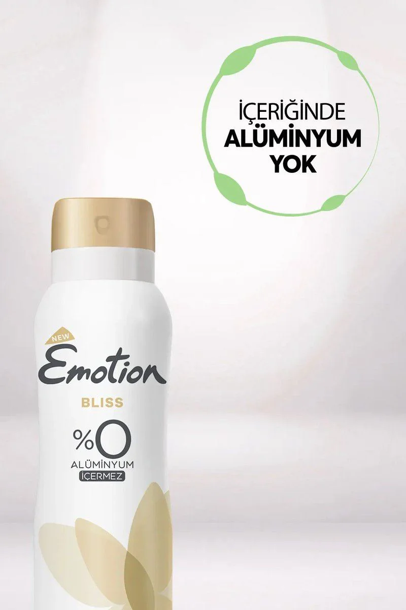 Emotion Bliss Vegan Deodorant 3'lü Set – Alüminyum İçermez, 48 Saat Koruma Fiyatı, Yorumları ve Özellikleri