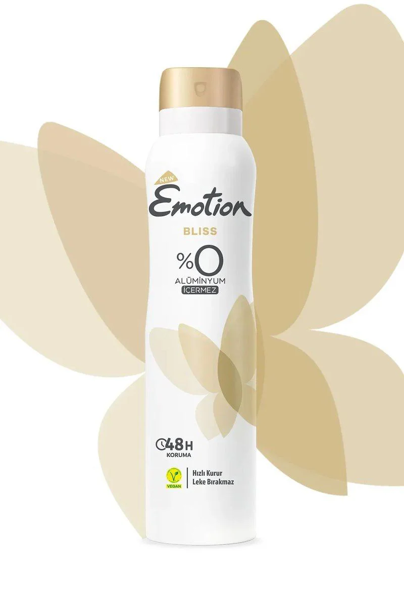 Emotion Bliss Vegan Deodorant 3'lü Set – Alüminyum İçermez, 48 Saat Koruma Fiyatı, Yorumları ve Özellikleri