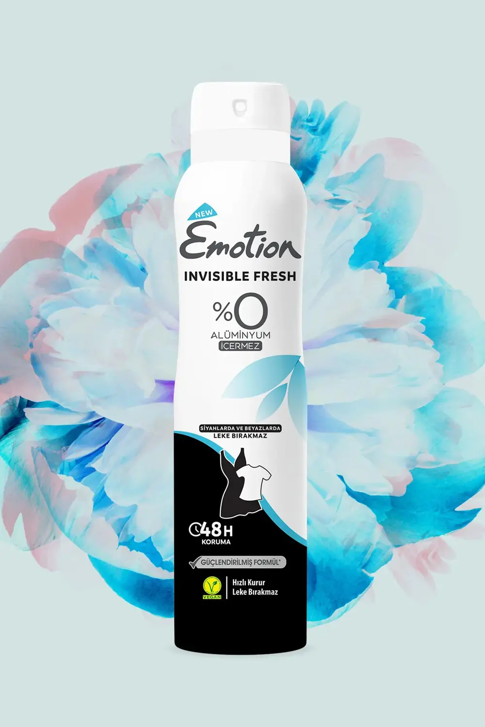 Emotion Invisible Fresh Black & White Kadın Deodorant 150ml Vegan