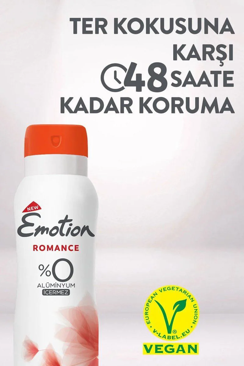 Emotion Romance Kadın Vegan Deodorant 150 Ml – Hızlı Kurur, Leke Bırakmaz Fiyatı, Yorumları ve Özellikleri
