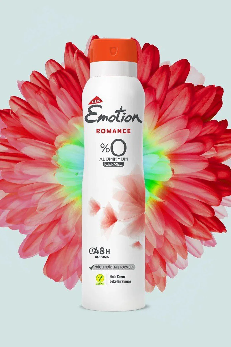 Emotion Romance Vegan Deodorant 3'lü Set – Hızlı Kurur, Leke Bırakmaz, 150 Ml Fiyatı, Yorumları ve Özellikleri