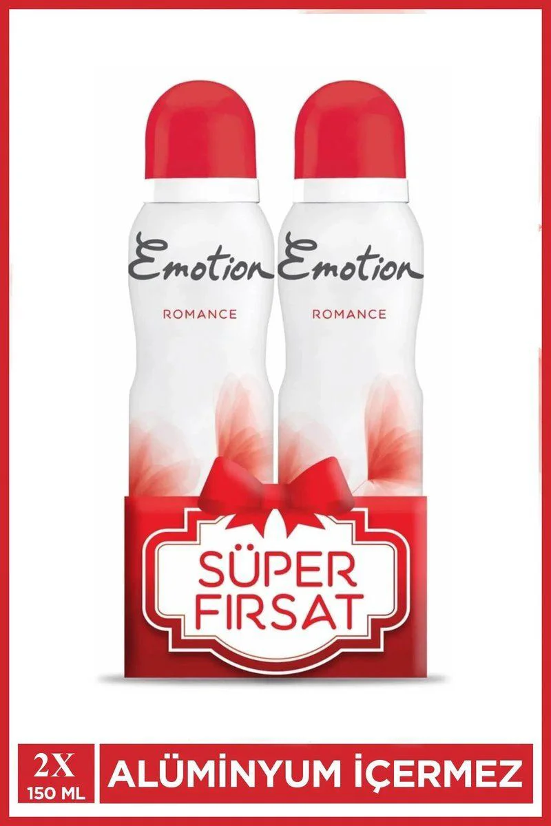 Emotion Romance Vegan Deodorant 2'li Set – Hızlı Kurur, Leke Bırakmaz, 150 Ml Fiyatı, Yorumları ve Özellikleri