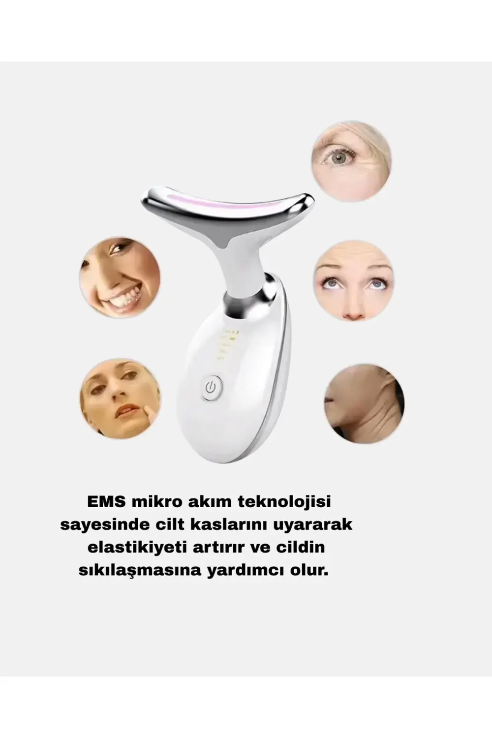 EMS Mikro Akım Yüz ve Boyun Sıkılaştırıcı Cihaz 7000 VPM Titreşim
