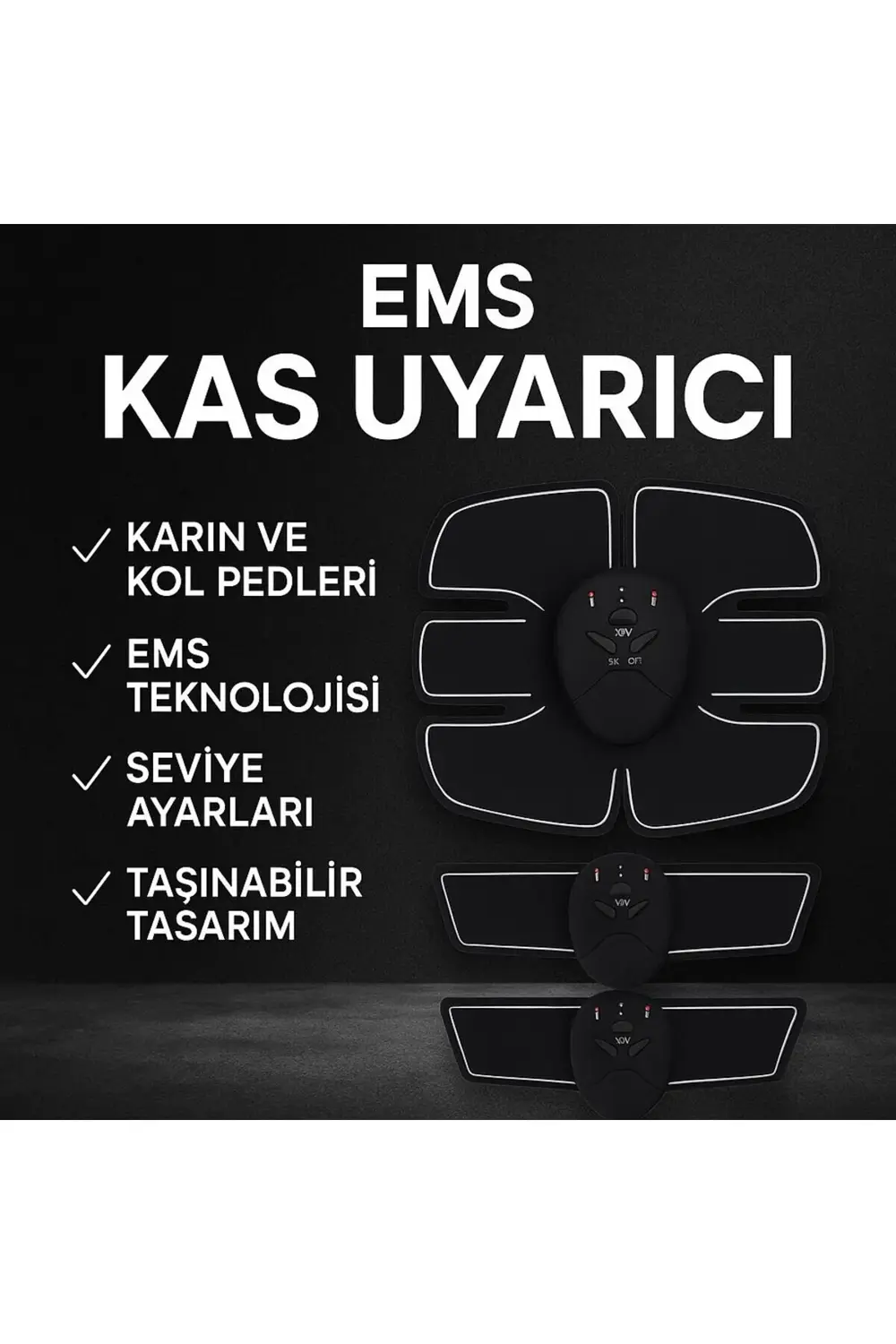 EMS Titreşimli Spor Cihazı Kas Geliştirme ve Yağ Yakma 2025 Seri