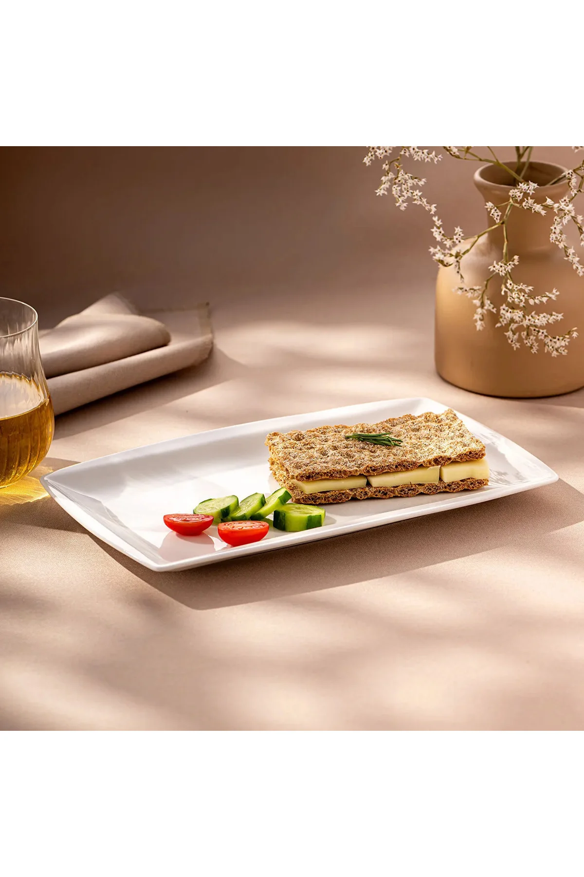 Emsan Pamukkale Dikdörtgen Tabak 29 Cm