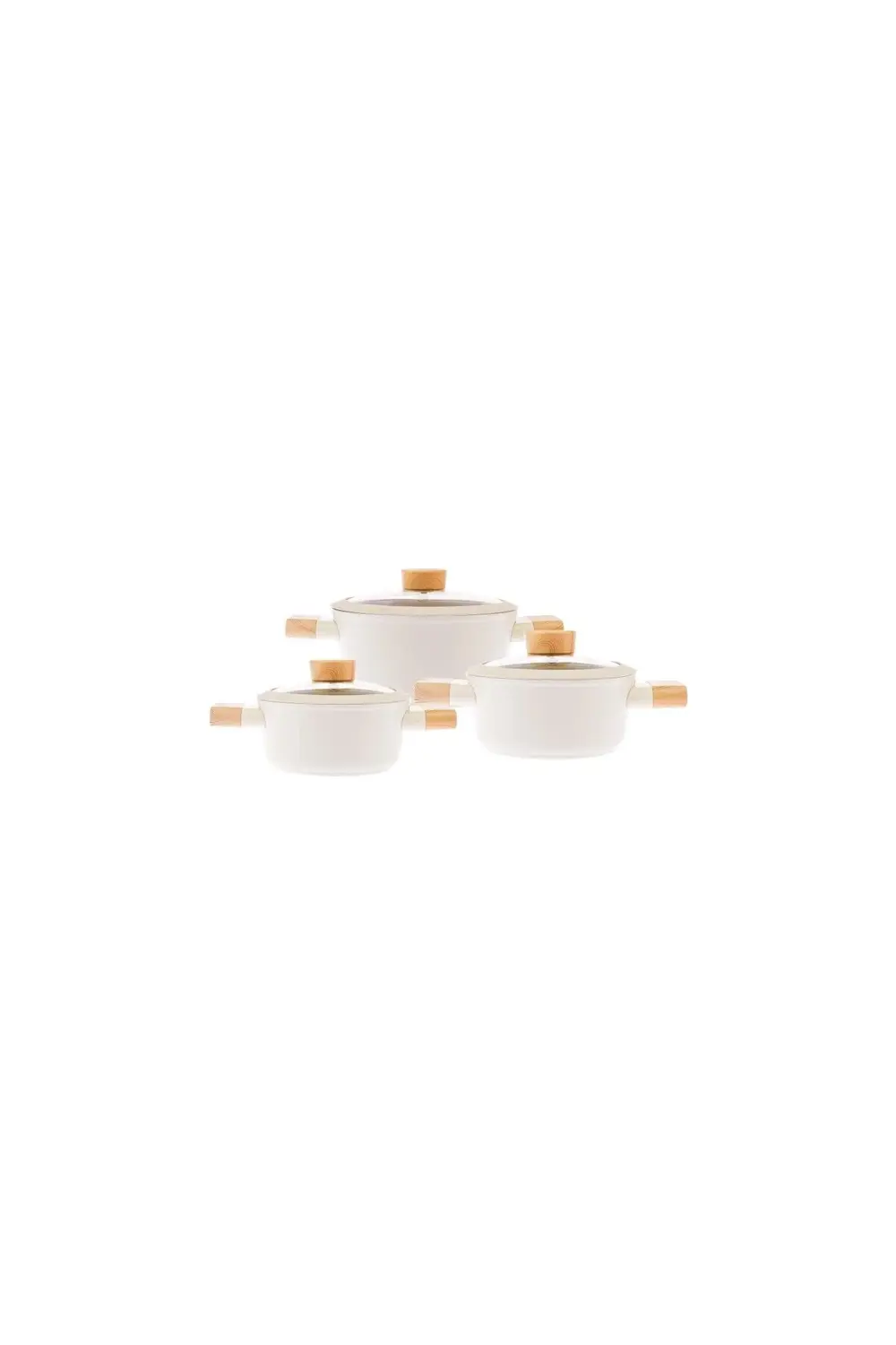 EMSAN SWİSS CRYSTAL 6 PARÇA MİDİ TENCERE SETİ