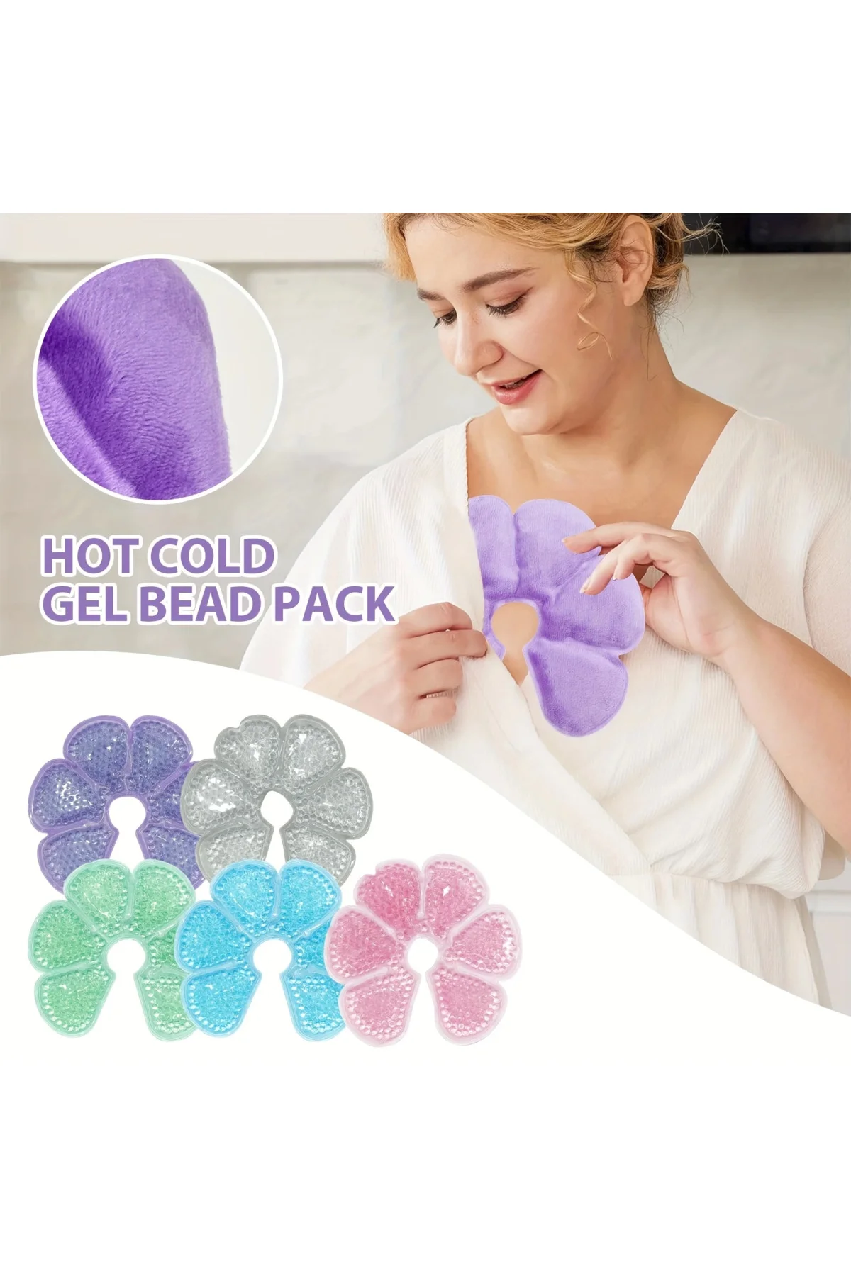 Emziren Anneler İçin 2 Li Jel Göğüs Pedi – Sıcak Ve Soğuk Kullanı