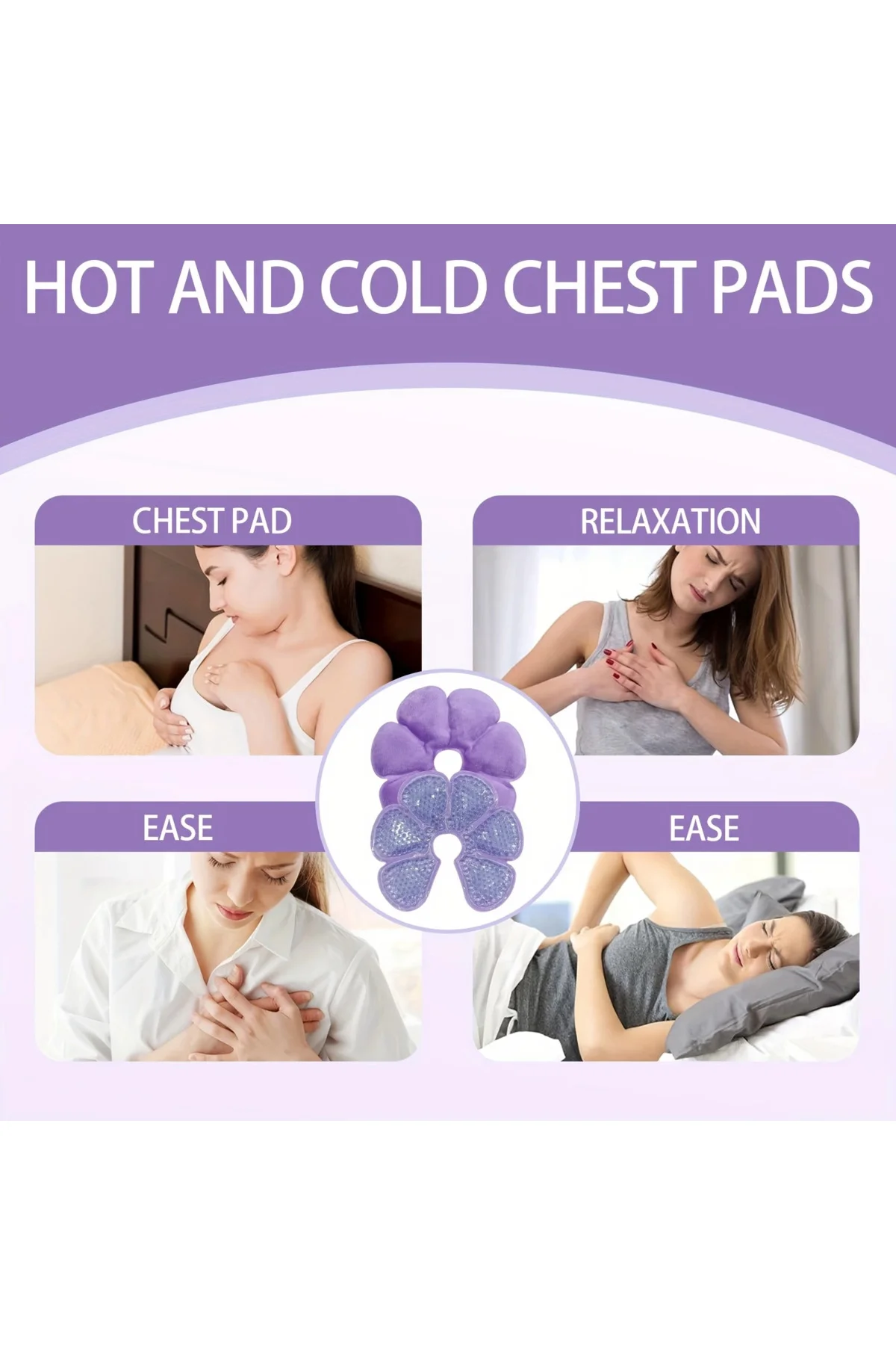 Emziren Anneler İçin 2 Li Jel Göğüs Pedi – Sıcak Ve Soğuk Kullanı