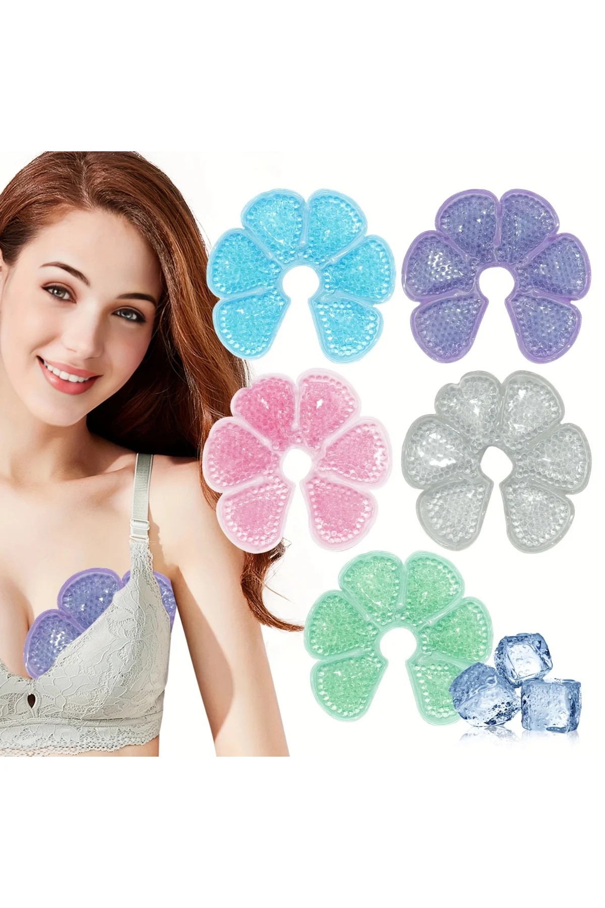 Emziren Anneler İçin 2 Li Jel Göğüs Pedi – Sıcak Ve Soğuk Kullanı