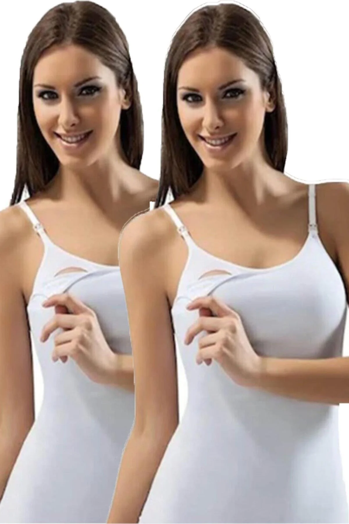 Emzirme Atleti Pamuklu Kolay Açılan Emzirme Atleti 2li Paket