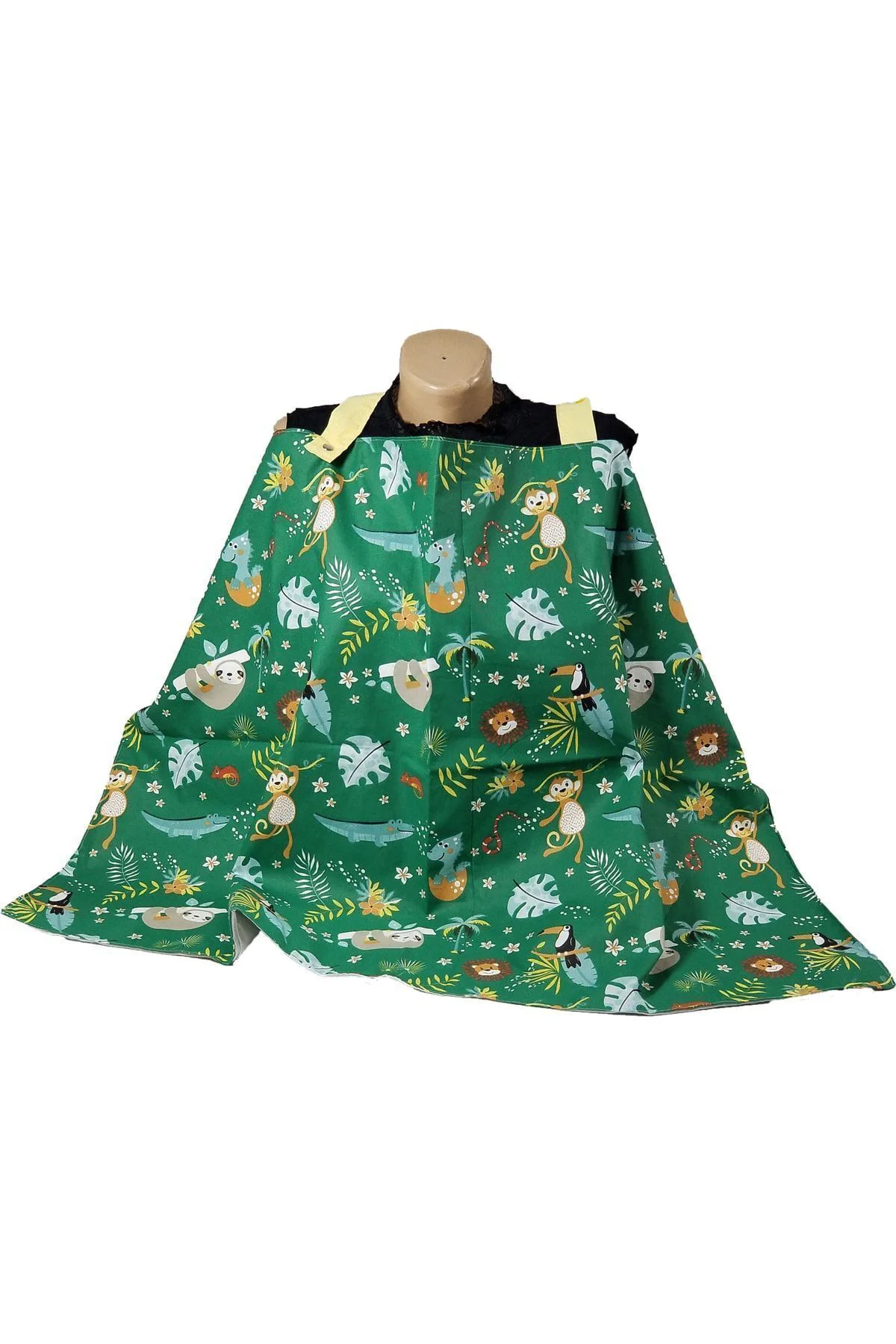 Emzirme Minderi, Emzirme Örtüsü, Düz Kafa Yastığı, Yeşil Figürlü 