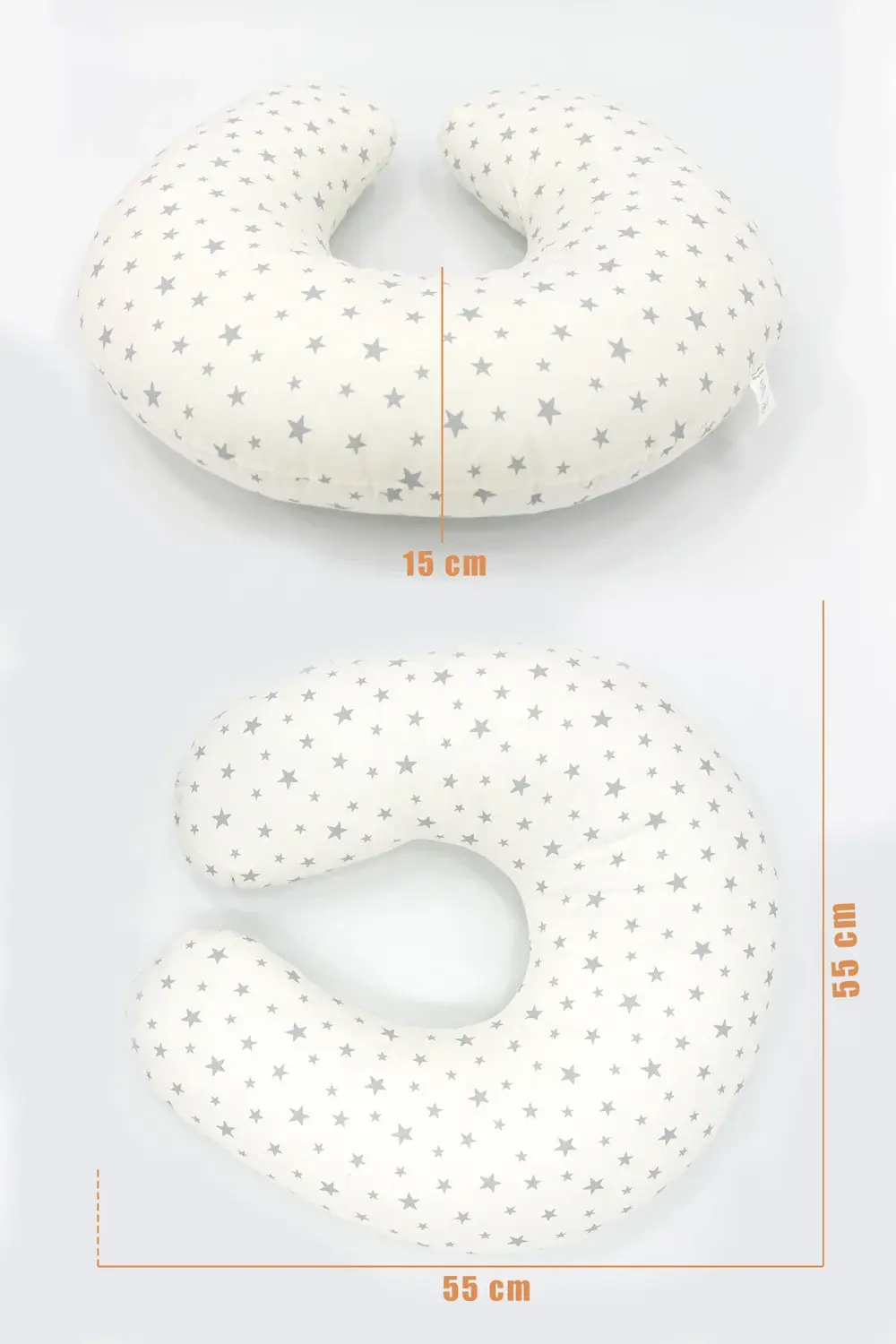 Mordesign Emzirme Yastığı, Bebek Destek Minderi, Hamile Yastığı Pamuklu Kum