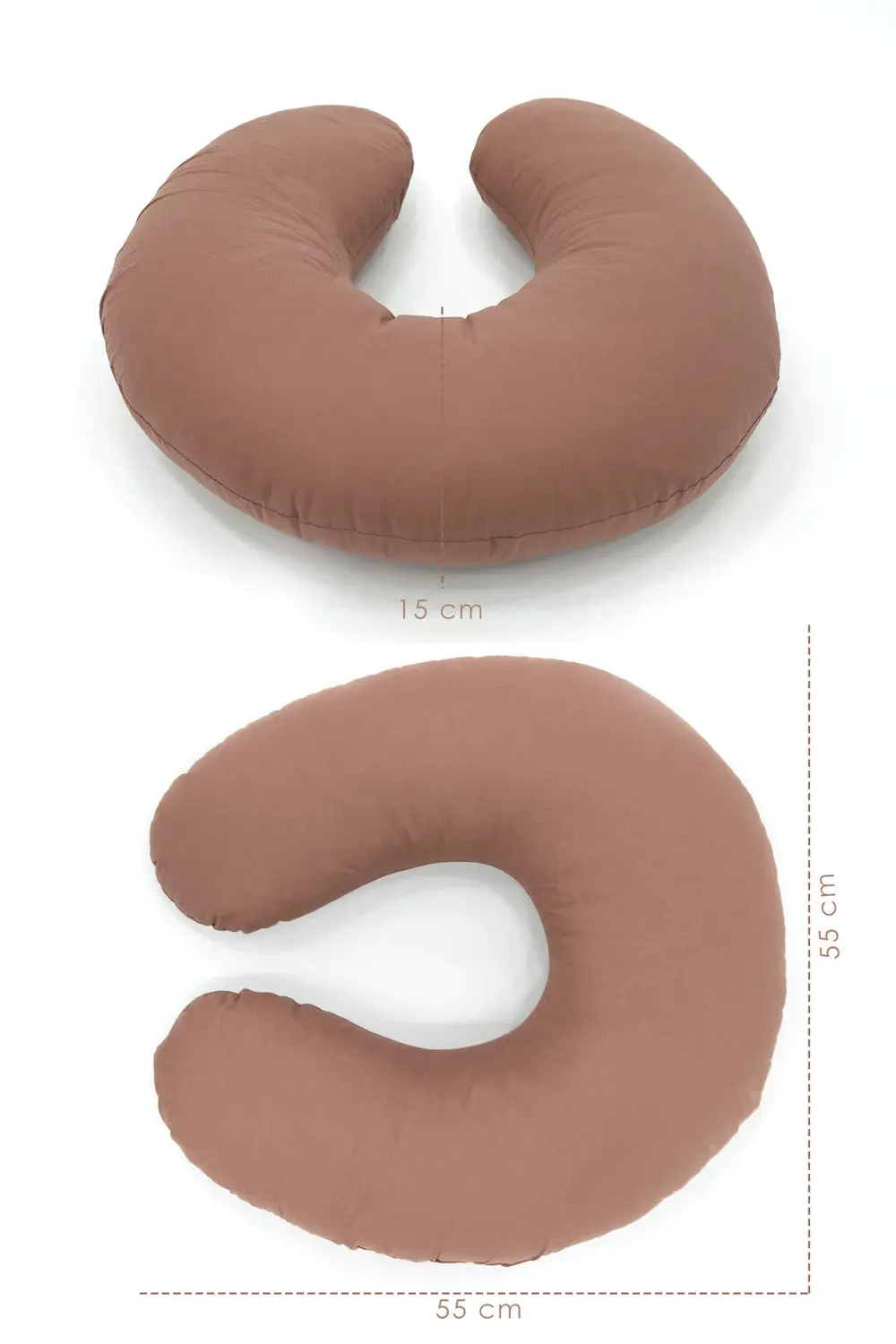 Mordesign Emzirme Yastığı, Bebek Destek Minderi, Hamile Yastığı Pamuklu Kum