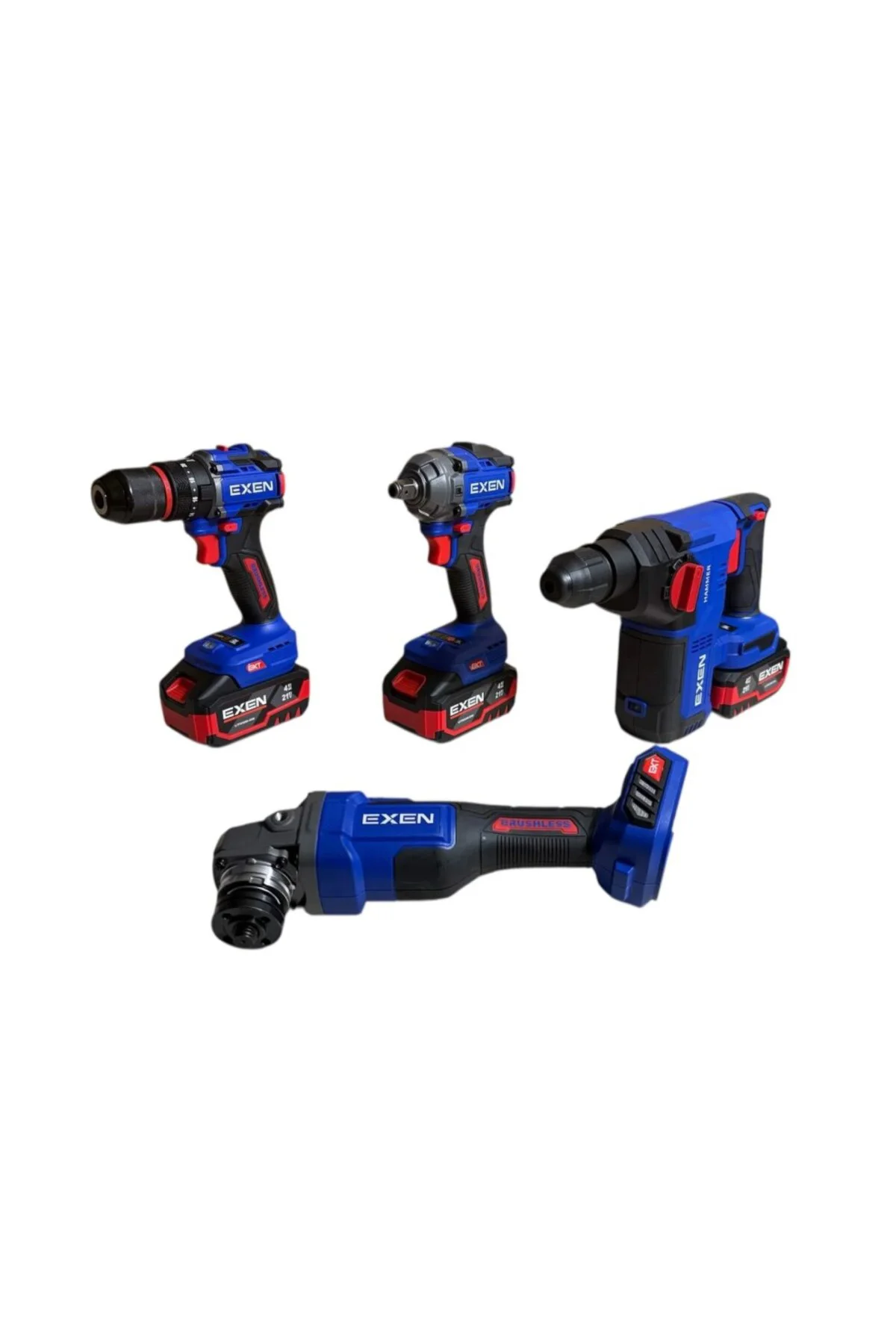 EN 404 SET - 21V 4Ah Kömürsüz Şarjlı Makina 4'lü Set EN 404 SET - 21V 4Ah Kömürsüz Şarjlı Makina 4'lü Set