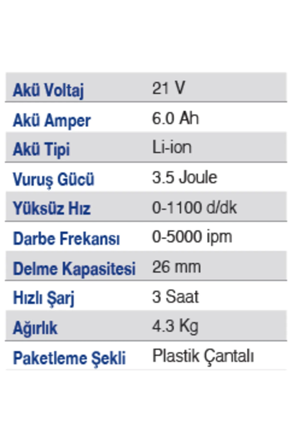 EN 436 PM Kömürsüz Şarjlı Delici Kırıcı Matkap - Görsel 2