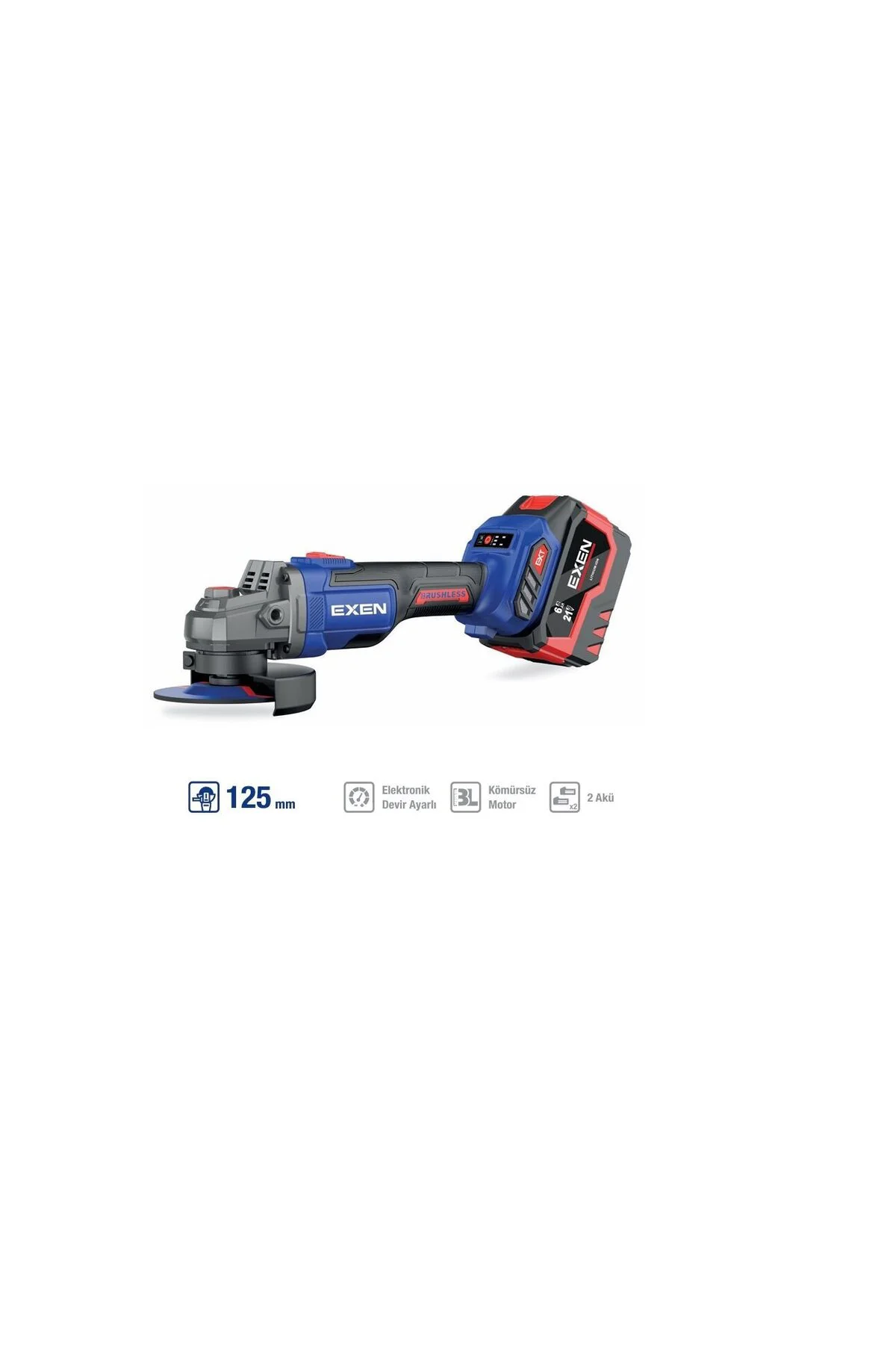 EN 456 ATS 21 V. 6 AH. 125 MM KÖMÜRSÜZ ŞARJLI AVUÇ TAŞLAMA EN 456 ATS 21 V. 6 AH. 125 MM KÖMÜRSÜZ ŞARJLI AVUÇ TAŞLAMA