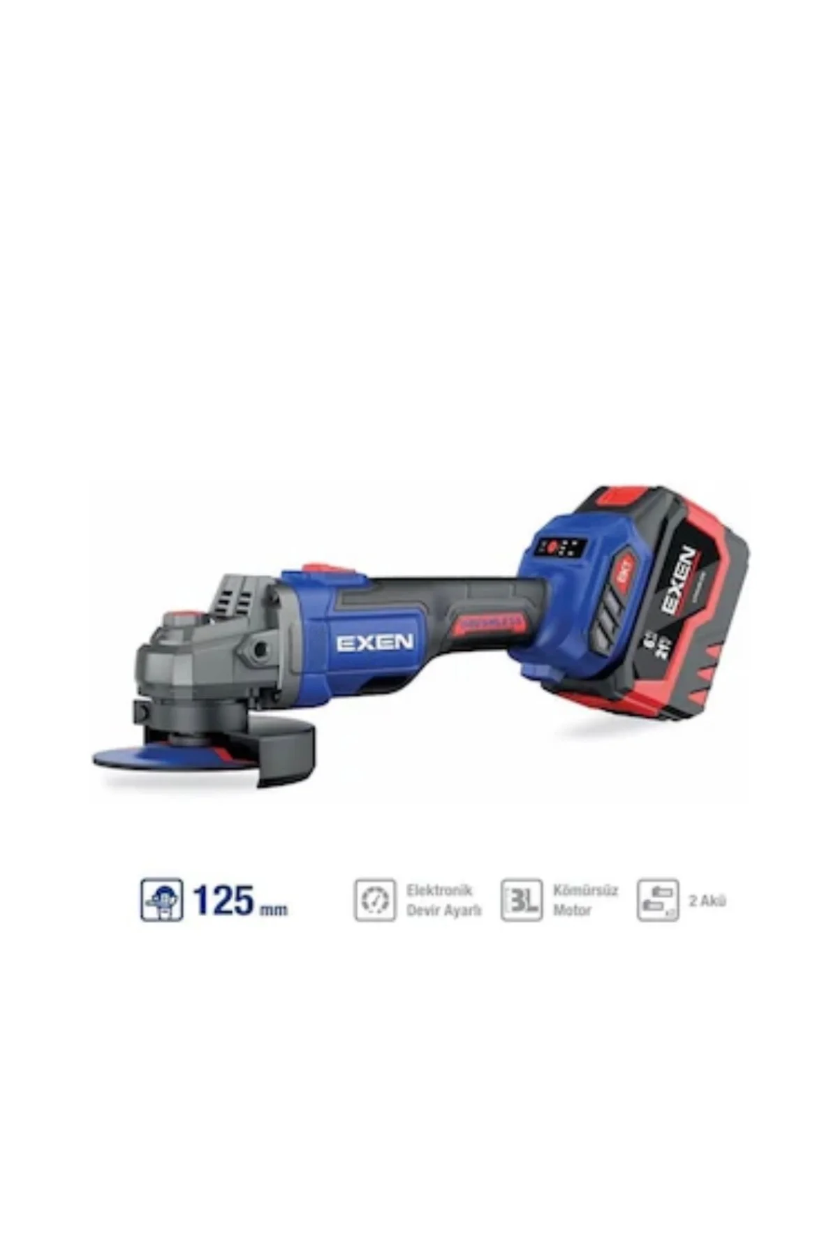 EN 456 ATS 21V 6Ah 125 MM KÖMÜRSÜZ ŞARJLI AVUÇ TAŞLAMA