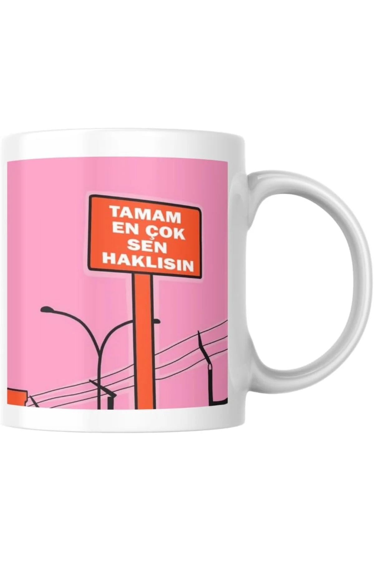 En Çok Sen Haklısın Komik Yazılı Kupa Bardak Hediyelik Çay Kahve Kupası Coffee Mug