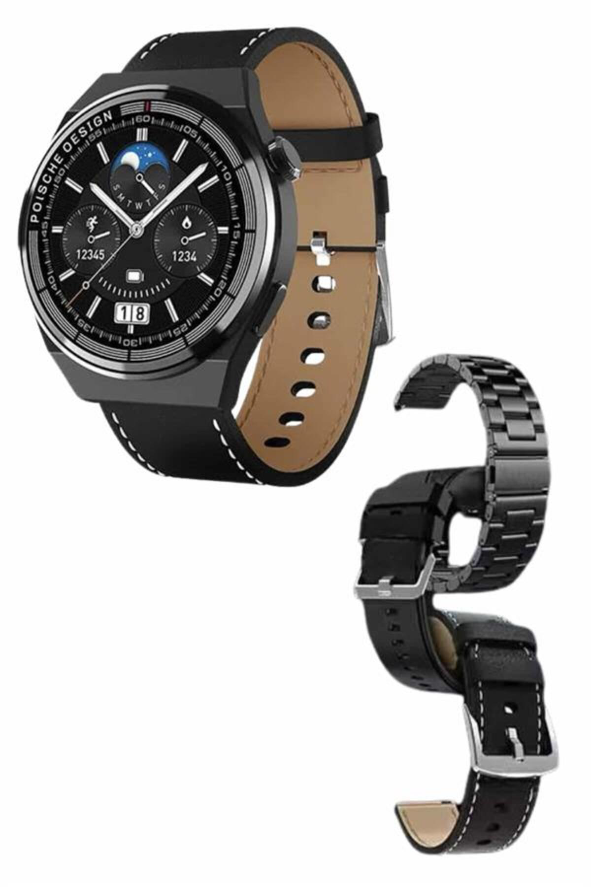 En Çok Tercih Edilen Akıllı Saat Amoled Ekran Nabız Sensörü GPS U