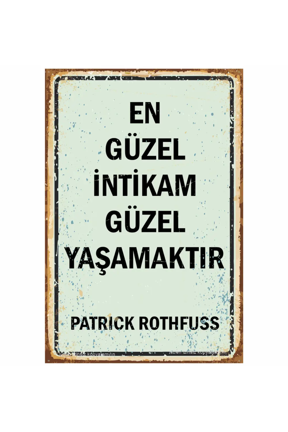en güzel intikam güzel yaşamaktır patrick rothfuss edebiyat sözle