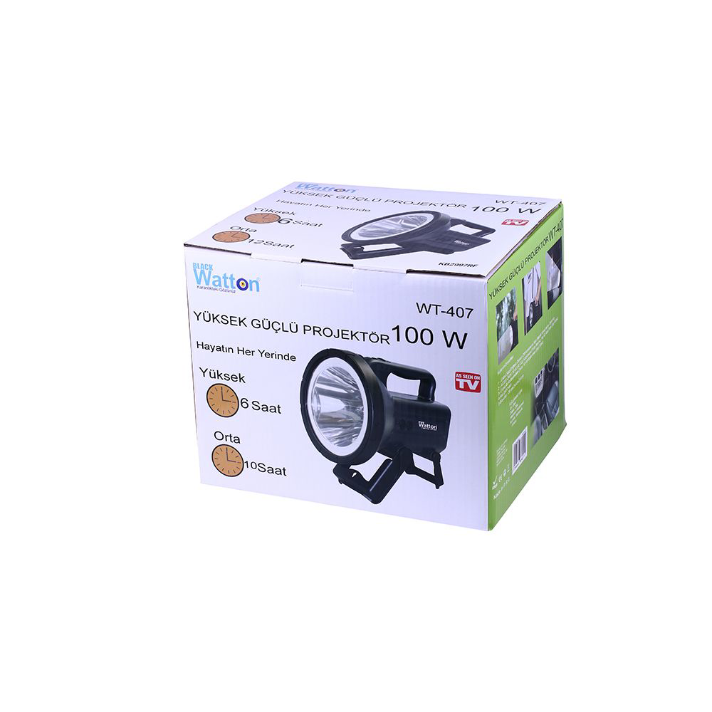 En Yüksek Işık En Fazla Dayanıklı Büyük Fener Wt-407 TdrTR