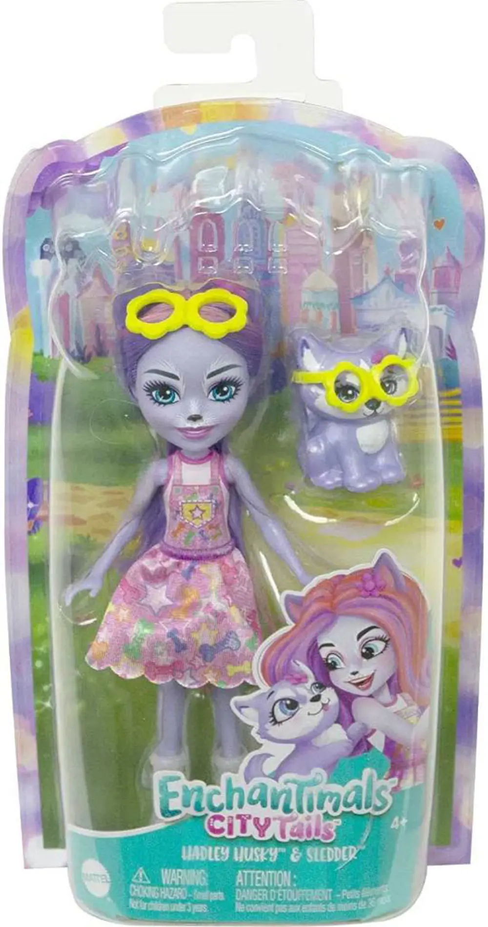 Enchantimals Popüler Karakter Bebekler Hadley Husky Sledder FNH22