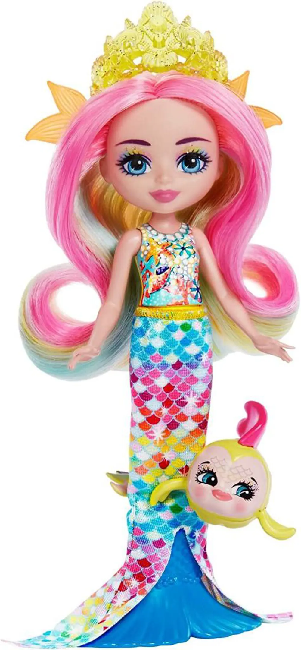 Enchantimals Popüler Karakter Bebekler Radia Rainbow Fish Flo HCF